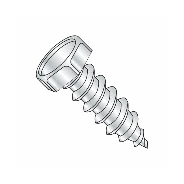 Newport Fasteners Sheet Metal Screw, #14-10 x 3 in, Zinc Plated Steel Flange Hex Head External Hex Drive, 600 PK 363745-600 - main